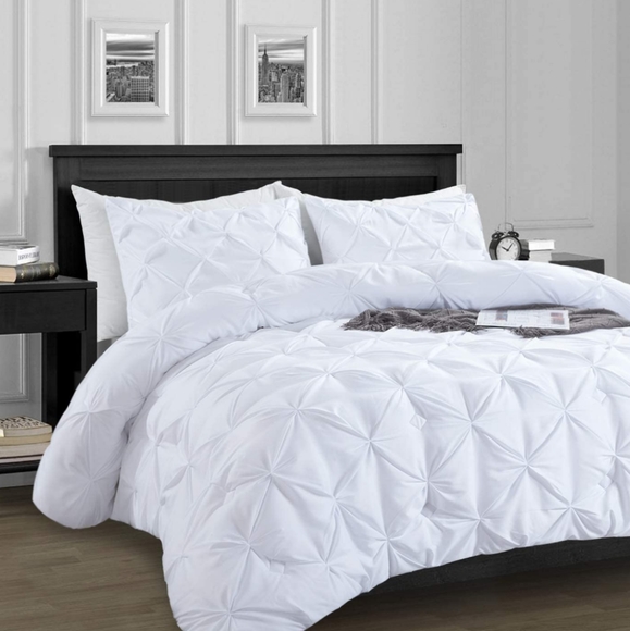 PALATIAL KING-120X98 3 PIECE PINCH PLEAT COMFORTER SET - Picture 2 of 8